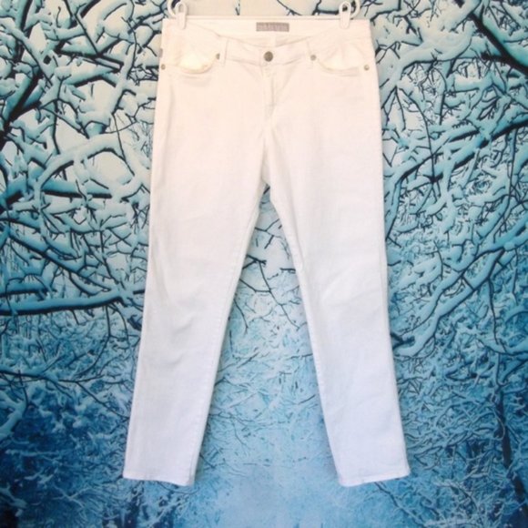 Rock & Republic Denim - Rock & Republic Distressed White Jeans Size 14